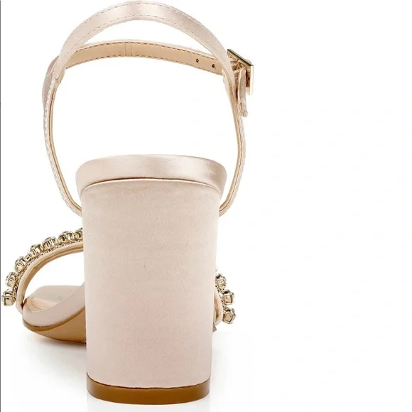 Badgley Mischka - Lori Block Heel in Champagne - Picture 5 of 16